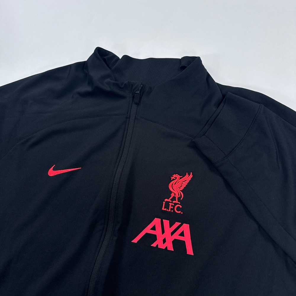 Nike Liverpool FC Strike Track Jacket Mens 2XL Black Dri-Fit Full Zip DJ8534-013